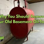 an old oil tank in a basement of a home in Bristol, PA, that needs to be removed